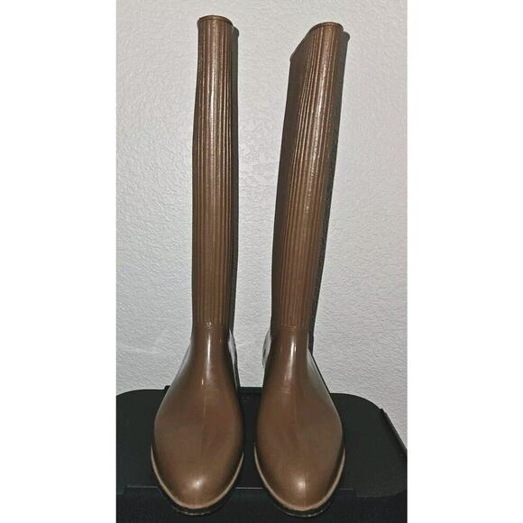 LIZA RIGON Vintage Rubber Rain Boots 1970's Size 6/36 Made In Italy - Picture 4 of 16